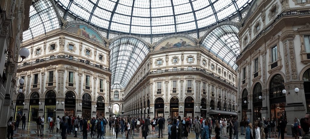 גלריית ויטוריו עימנואל מילאנו - מרכז הקניות המפורסם של העיר
