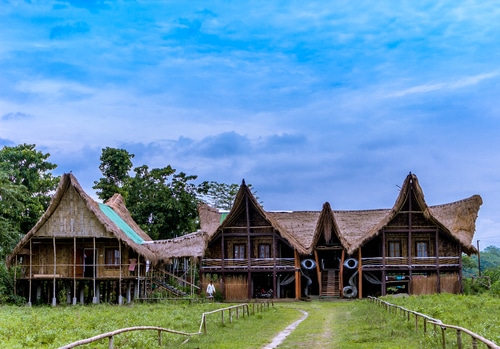 בית במבוק באזור צפון מזרח הודו