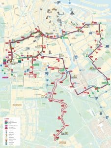 Parcourskaart Tcs Amsterdam Marathon Alle Afstanden