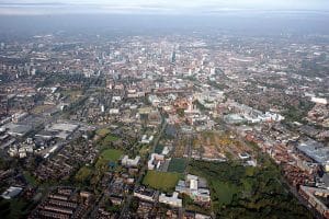 תצלום אווירי של מנצ'סטר ב2008