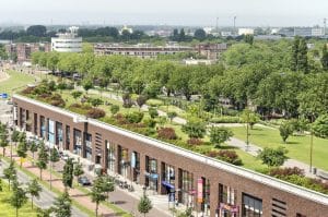Shops And Park In Rotterdam West