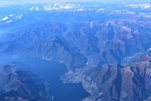 אגם מג'ורה תמונה אווירית