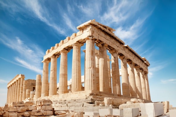 הפרתנון- מקדש לאלה אתנה אחת מהיצירות הגדולות של יוון העתיקה