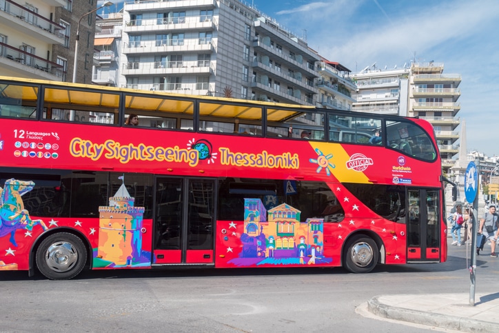 אוטובוס התיירים בסלוניקי