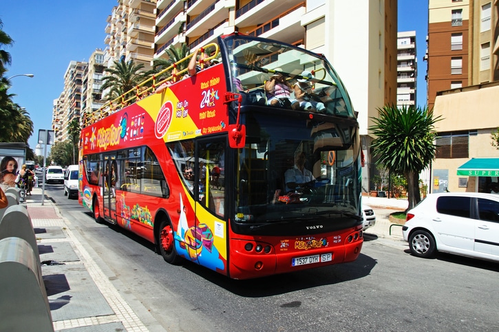 אוטובוס התיירים במלאגה